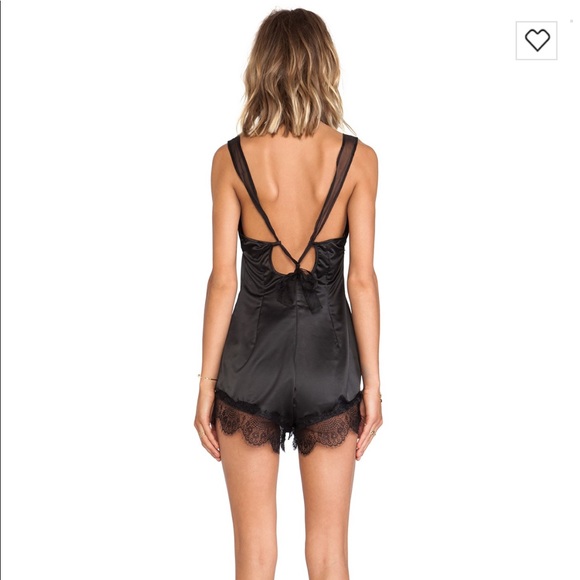 ❌SOLD❌ UNIF Black Lace Alexa Romper XS - Picture 2 of 7